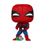 Marvel Holiday Spiderman with Open Gift Funko Pop! Vinyl Figure #1441