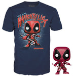 Deadpool Holiday Pop! Vinyl Figure and Adult Pop! T-Shirt 2-Pack