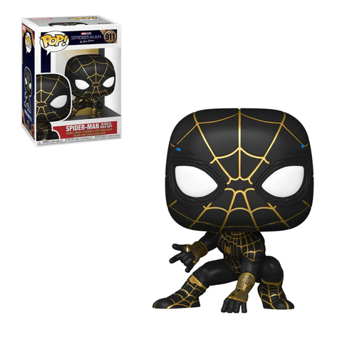 Spider-Man: No Way Home Spider-Man Black and Gold Suit Pop! Vinyl Figure