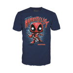 Deadpool Holiday Pop! Vinyl Figure and Adult Pop! T-Shirt 2-Pack