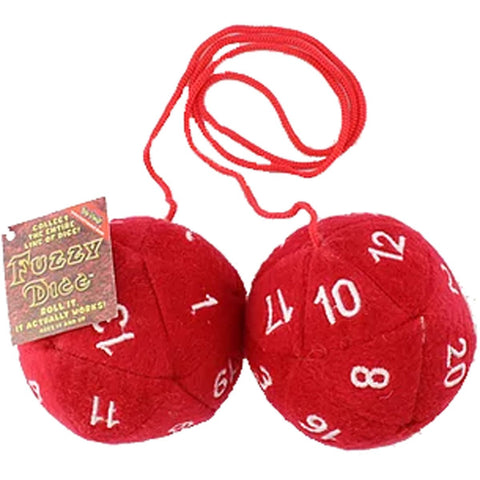 20-Sided Red Dice Danglers Plush