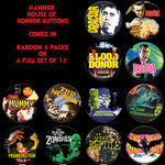 House Of Horror Buttons